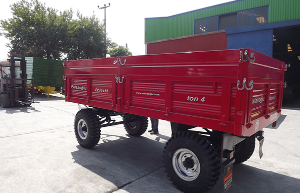 PO 4 Ton Single Axle Three Way Tipping Trailer