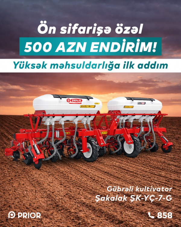 Şakalak ŞK YÇ 7G gübrəli kultivator (Ön Sifarişə Özəl 500 azn ENDİRİM)