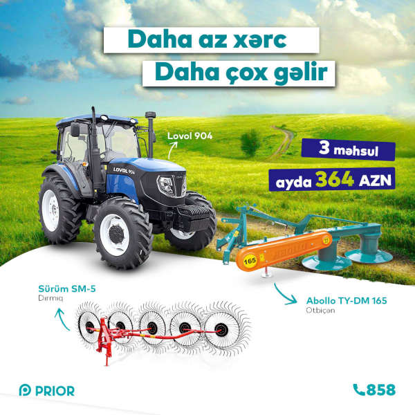 Lovol 904 + Abollo TY-DM165 Sürüm SM-5