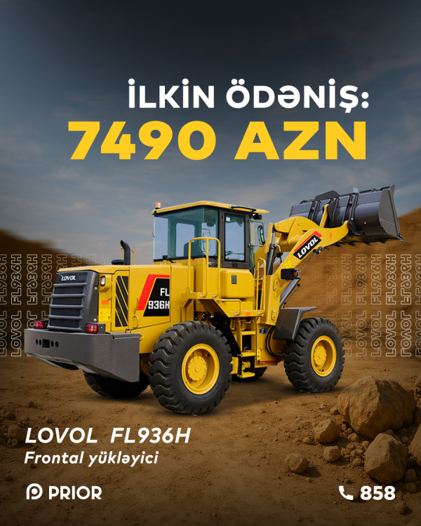 “Lovol FL936H” frontal yükləyici (XÜSUSİ İLKİN ÖDƏNİŞLƏ!)